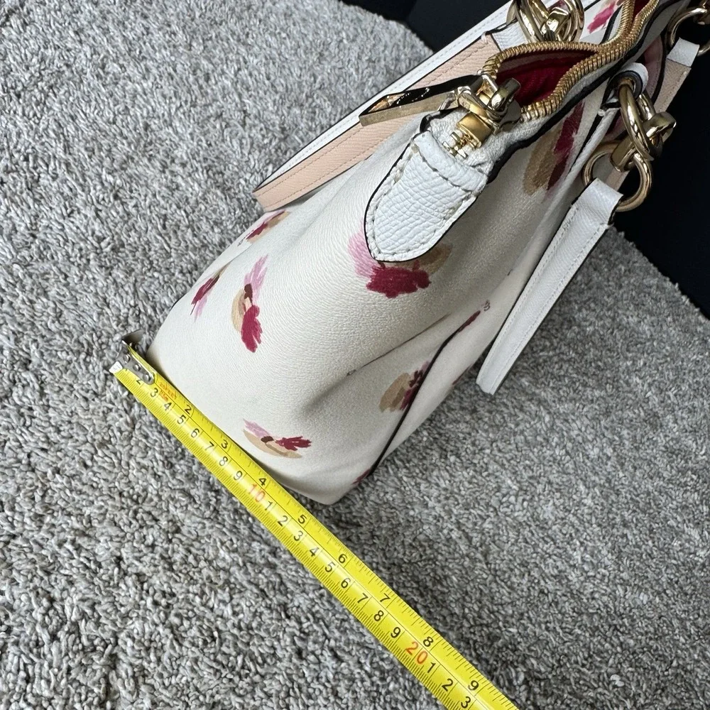 Coach Floral Ava Tote - F55192 Handbag Purse Cream ~ Red ~ Pink Toned